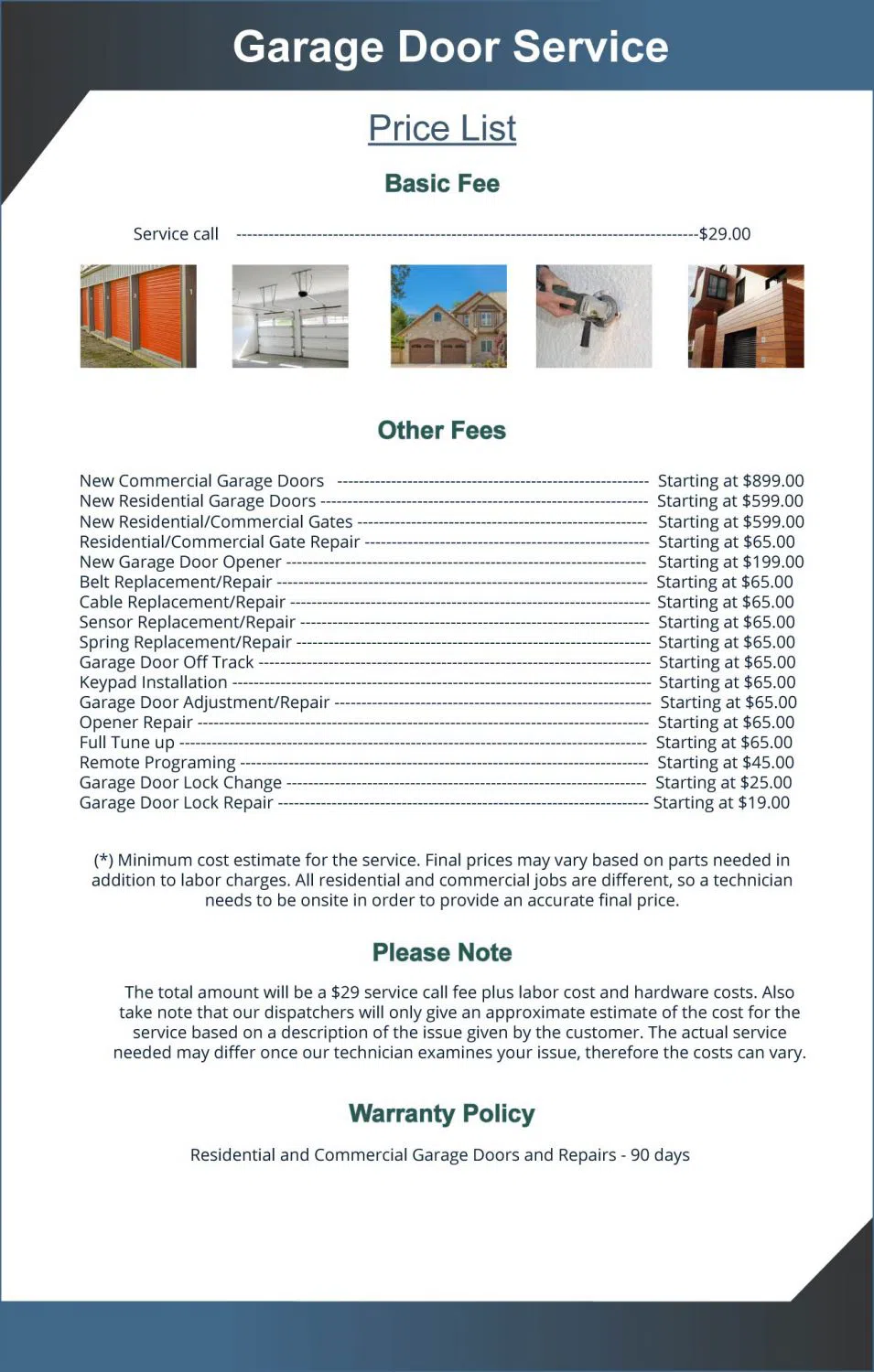 Golden Garage Door Service Sun City, CA 951-405-2683